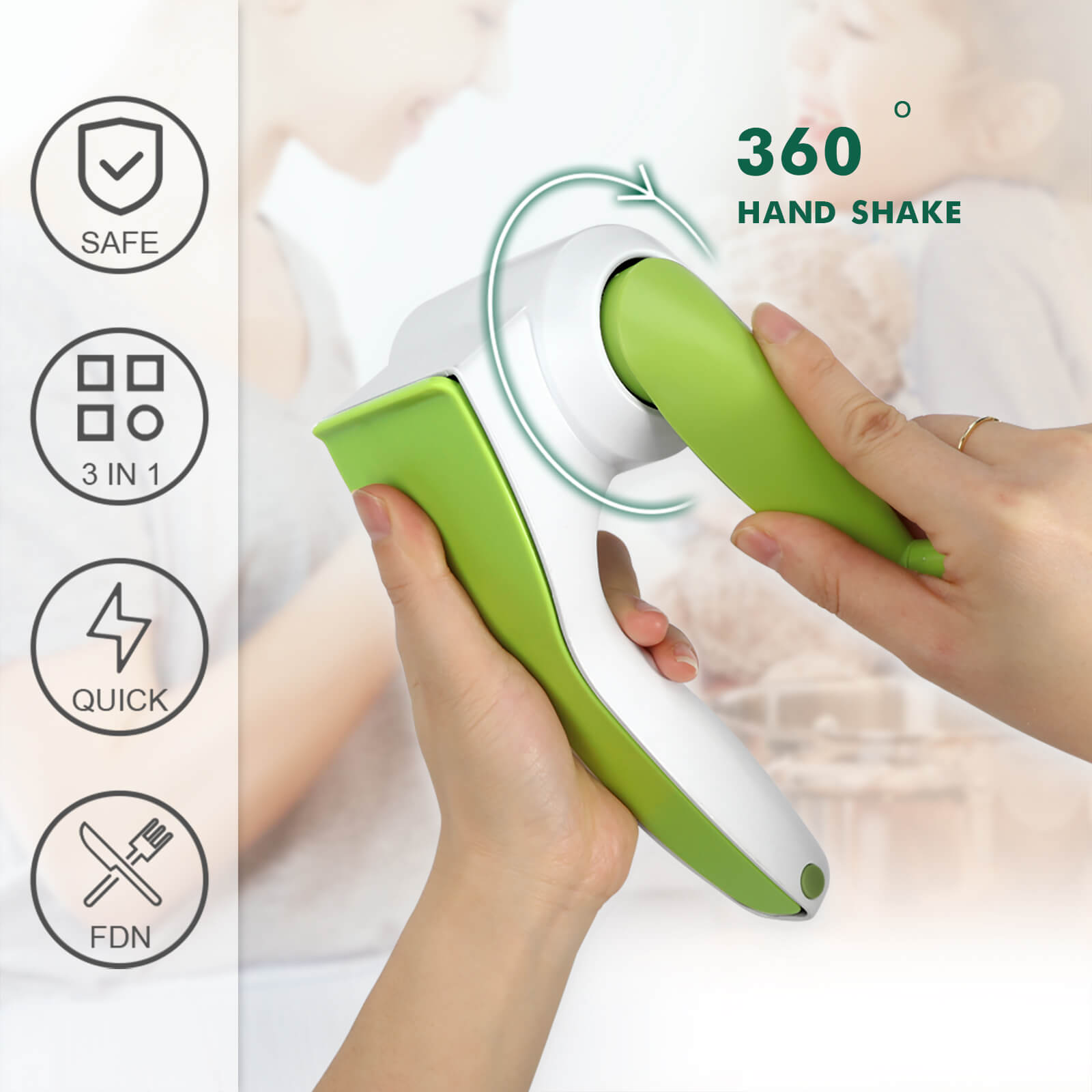 Masthome Manual Handheld Rotary Cheese Grater