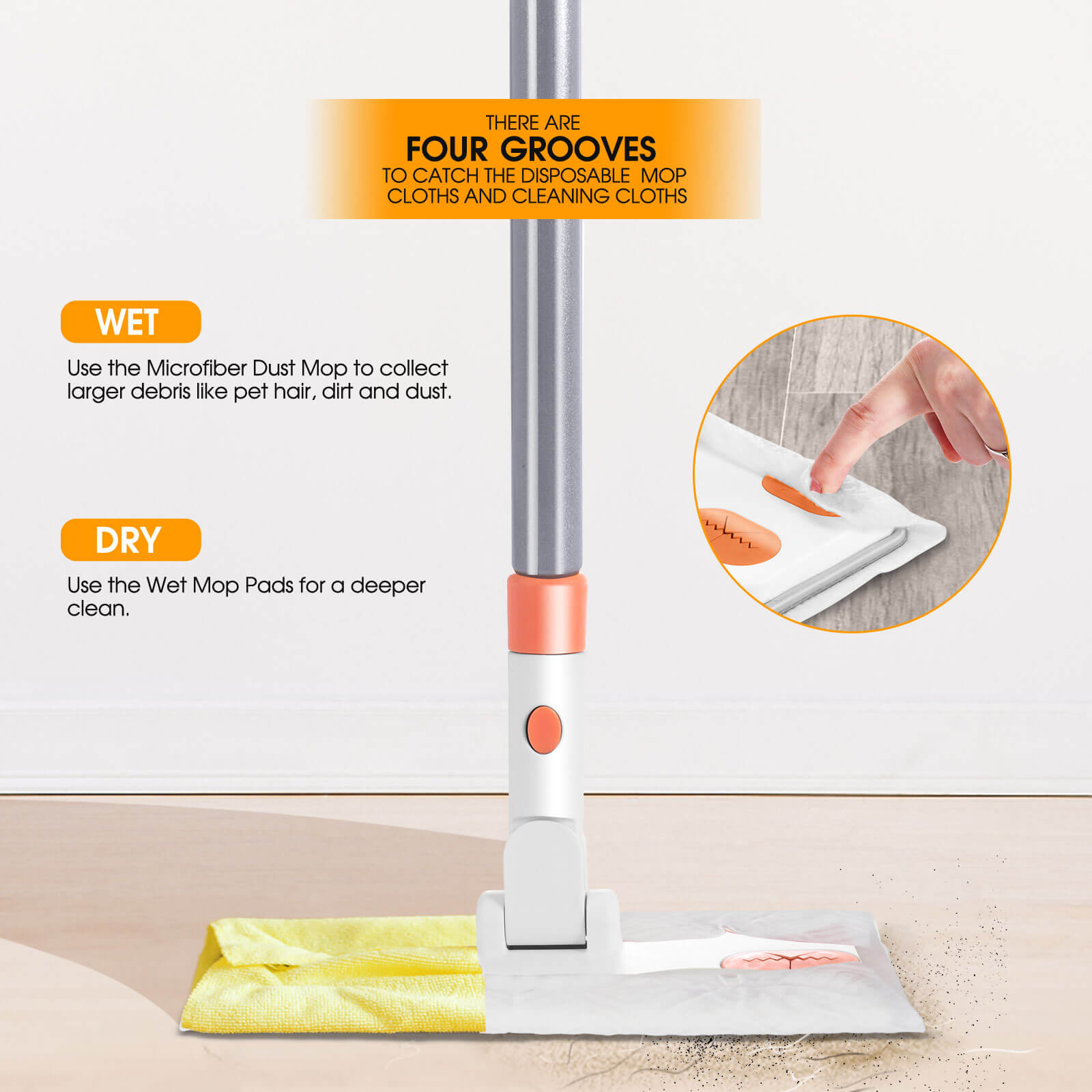 Masthome Disposable Mop with 10 Refills