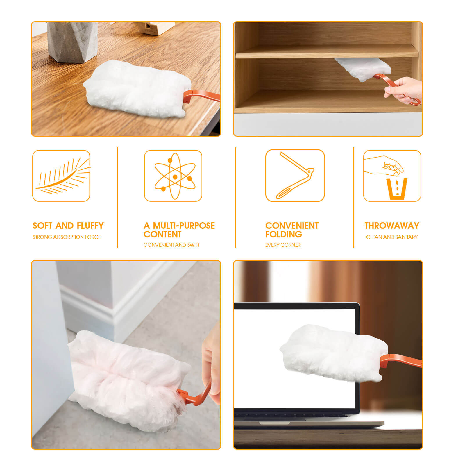 Masthome Disposable Mop with 10 Refills