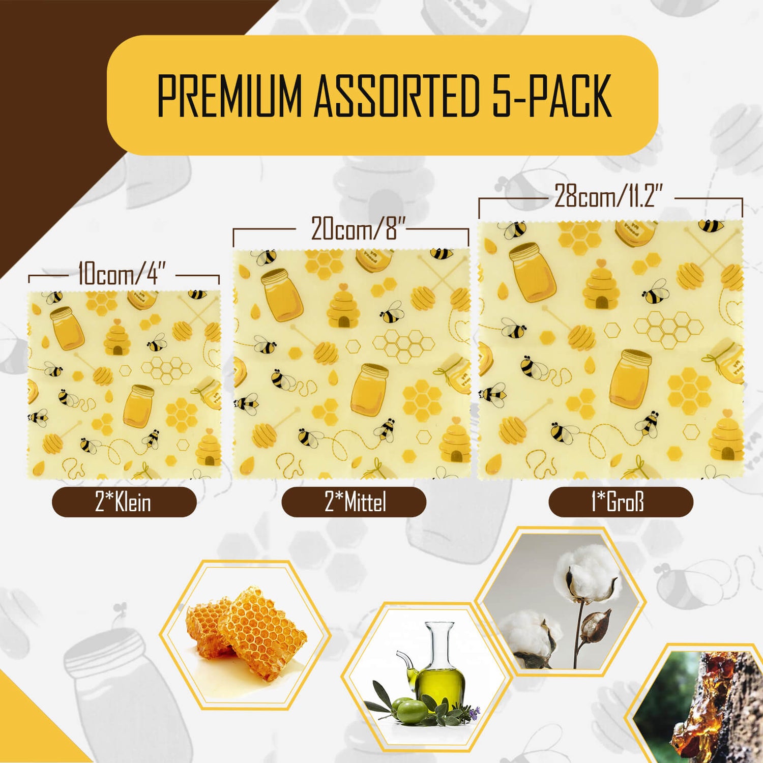 Masthome Environmental Food Beeswax Storage Paper