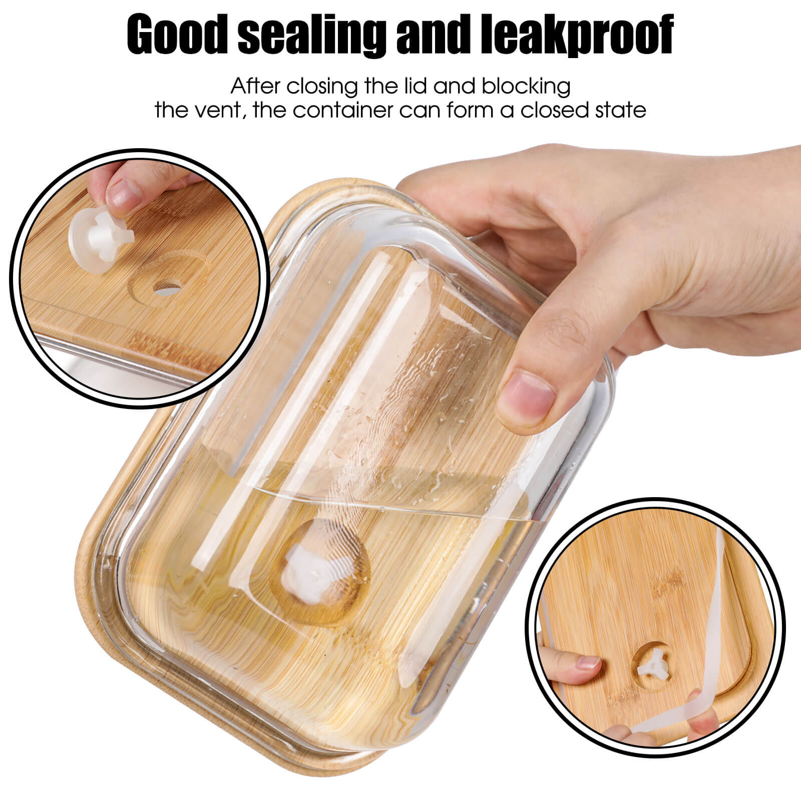 Masthome Glass Food Storage Containers with Lid