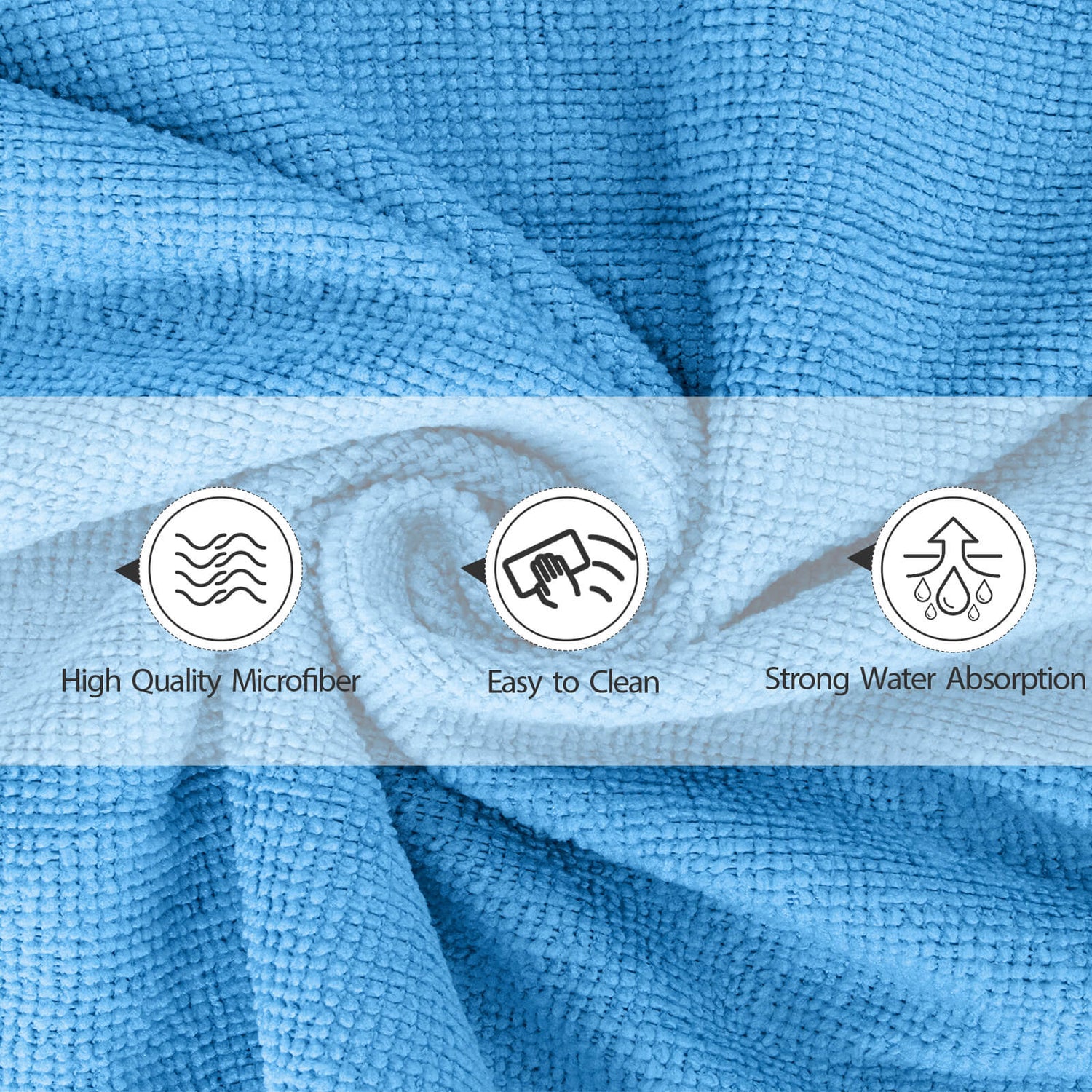 Masthome Microfiber Dust Cleaning Cloth - 36 PCS
