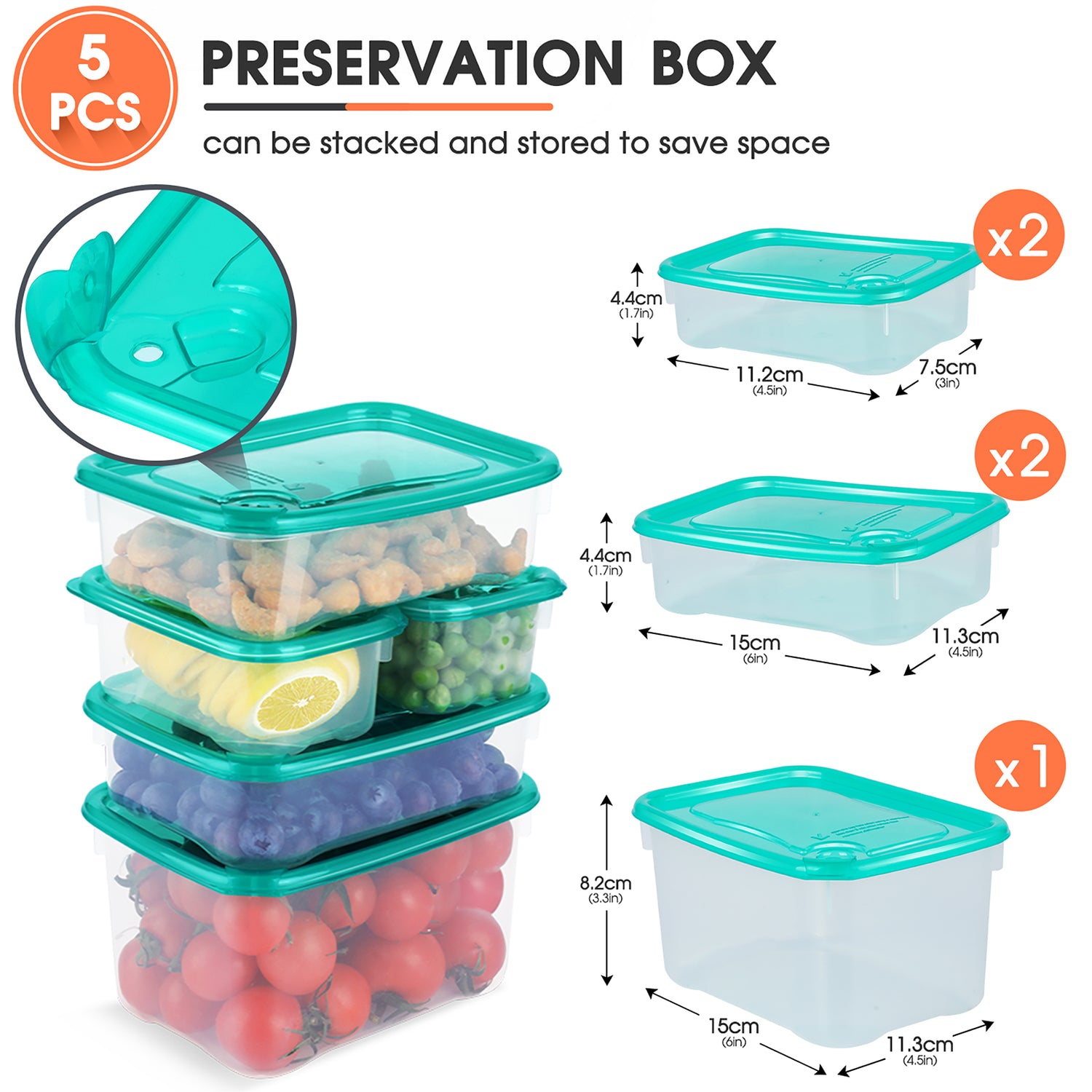 Masthome 13Pcs Fridge Organizer Refrigerator Bins with Lids