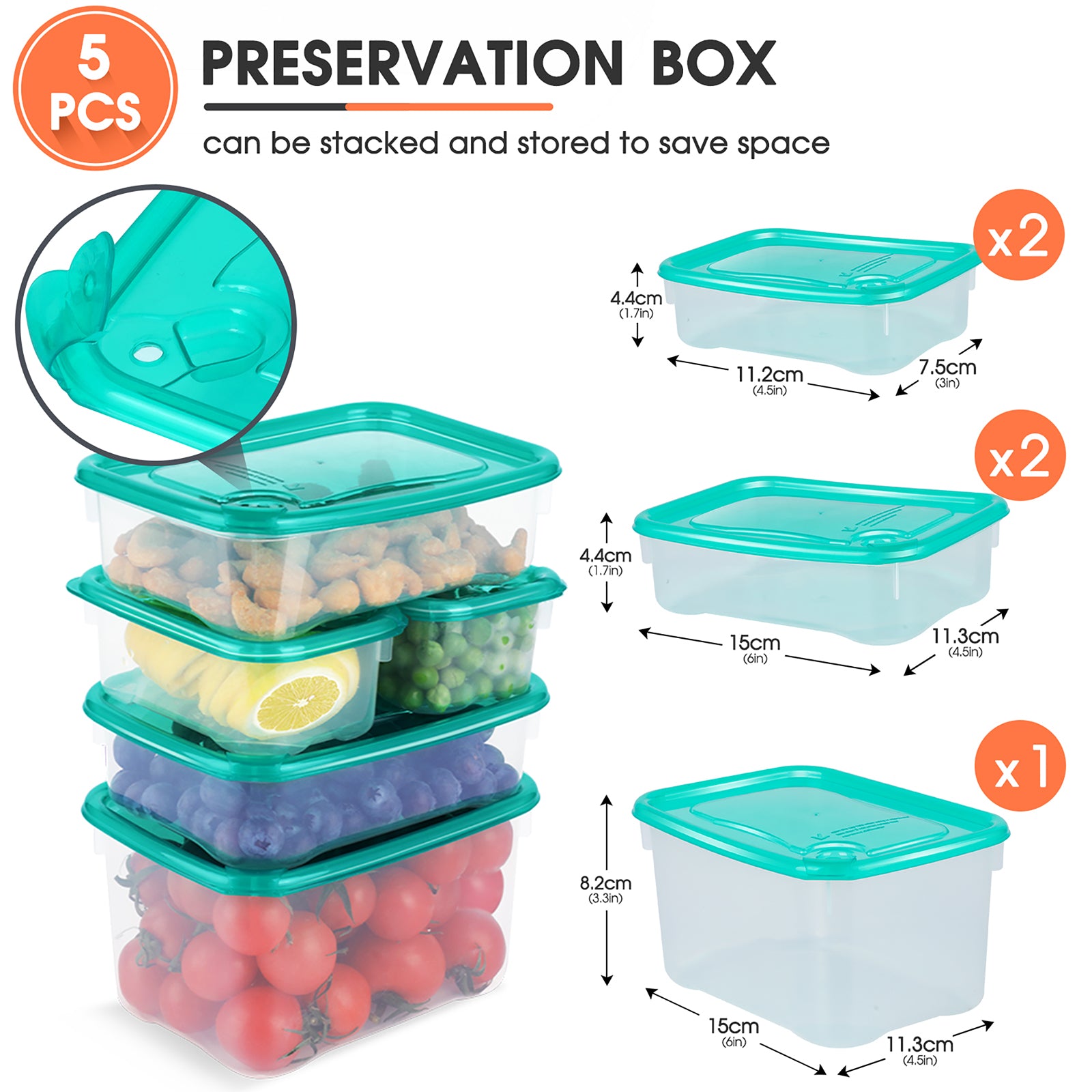Masthome 13Pcs Fridge Organizer Refrigerator Bins with Lids