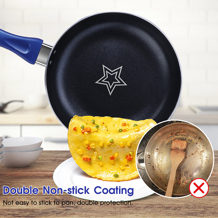 Masthome 11" Aluminum Frying Pan Set