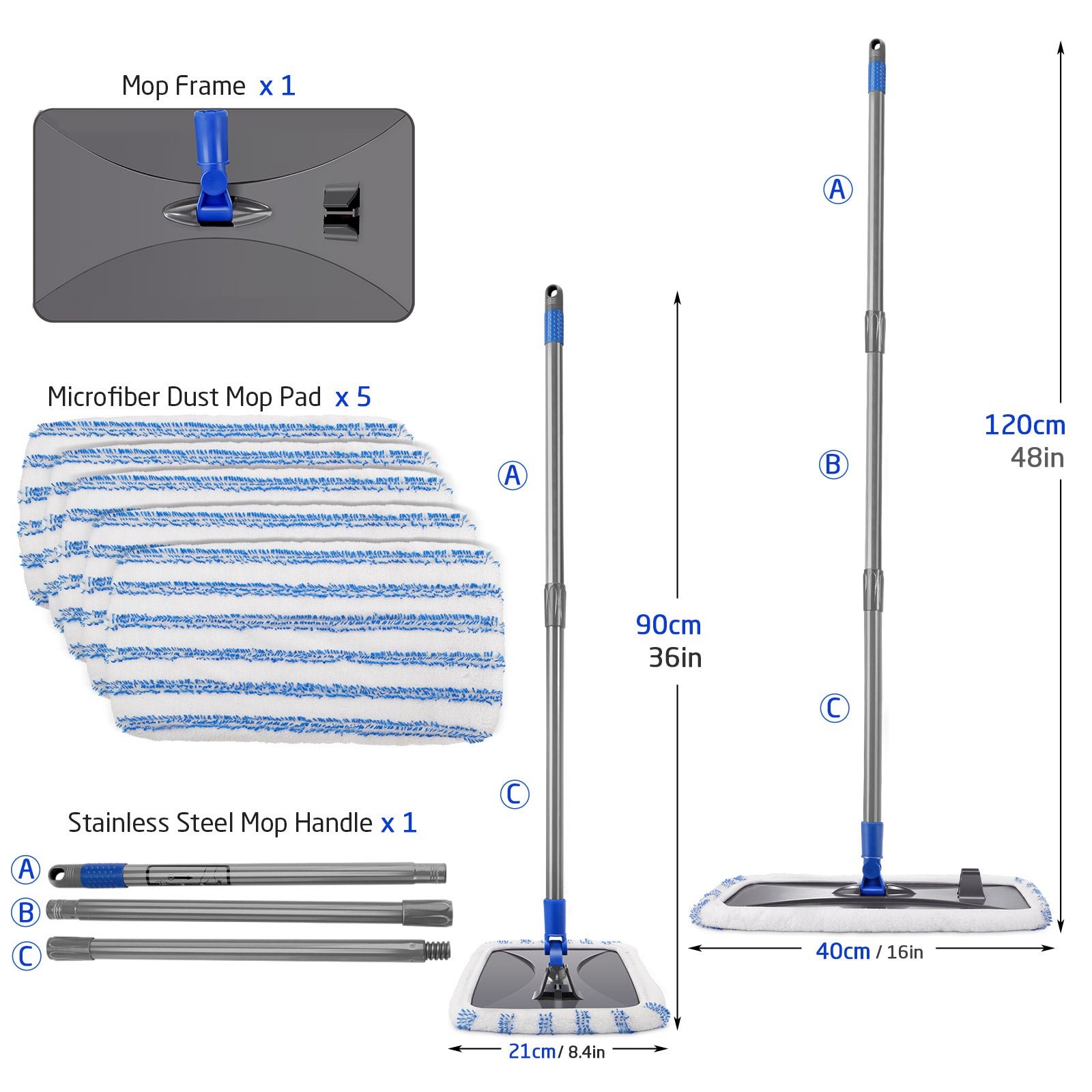 Masthome Large Microfiber Dust Mop