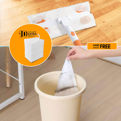 Masthome Disposable Mop with 10 Refills