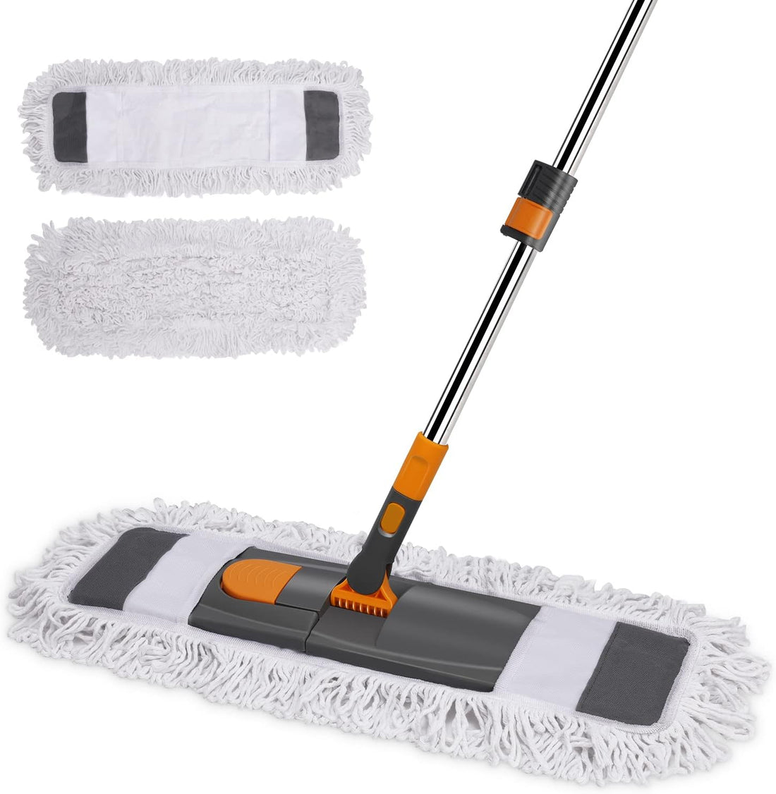 Masthome Microfiber Dust Floor Mop with 2 Washable Pads