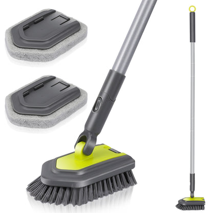 2 in 1 Floor Scrubber Brush,Tile Cleaning Brush