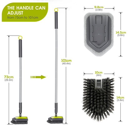 2 in 1 Floor Scrubber Brush,Tile Cleaning Brush