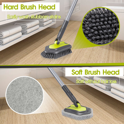 2 in 1 Floor Scrubber Brush,Tile Cleaning Brush