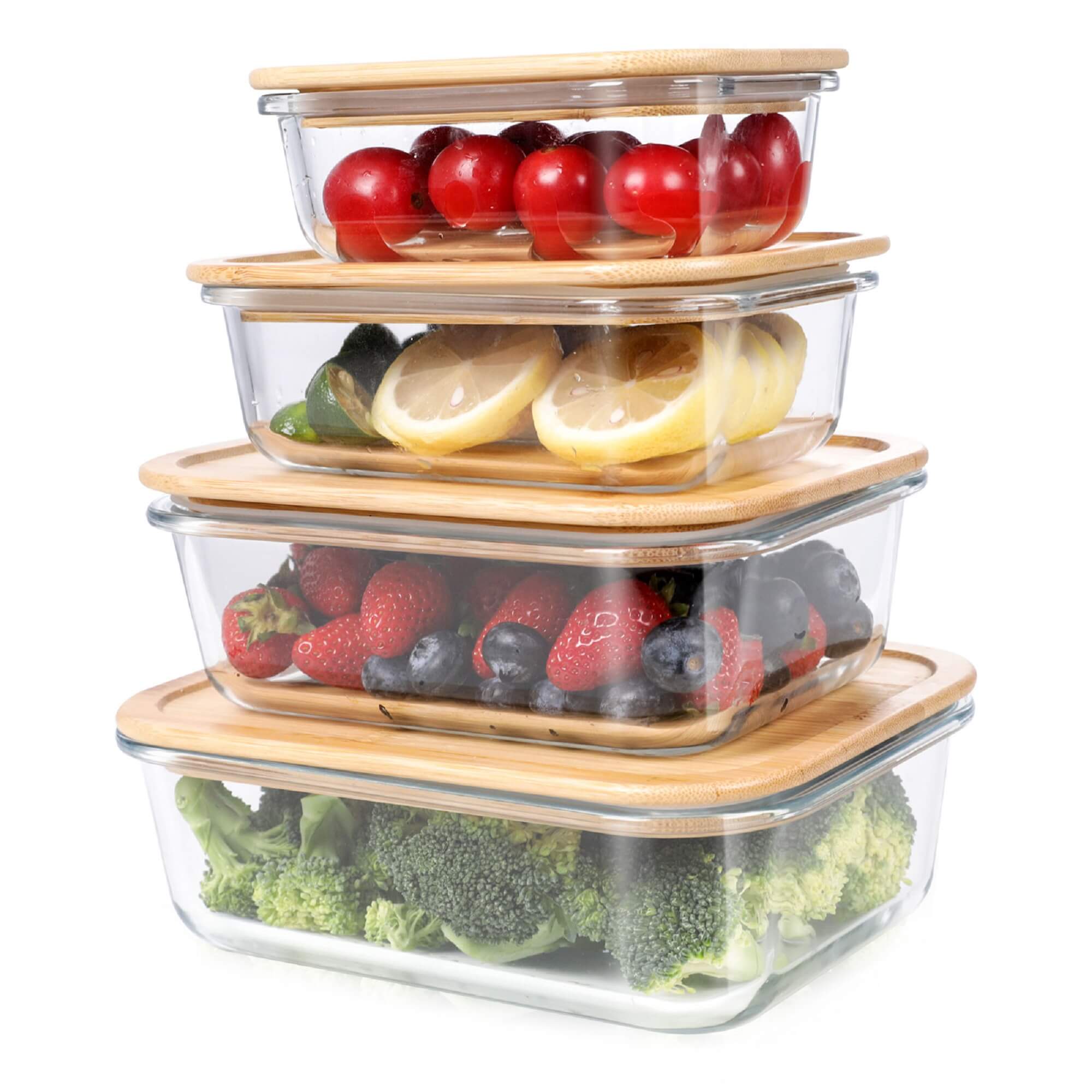 Masthome Glass Food Storage Containers with Lid