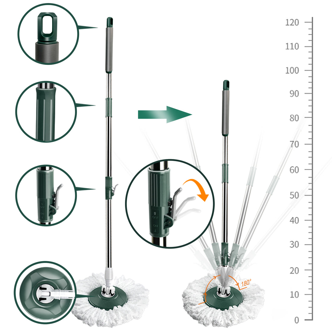 Masthome Mop Pole and Mop Chassis