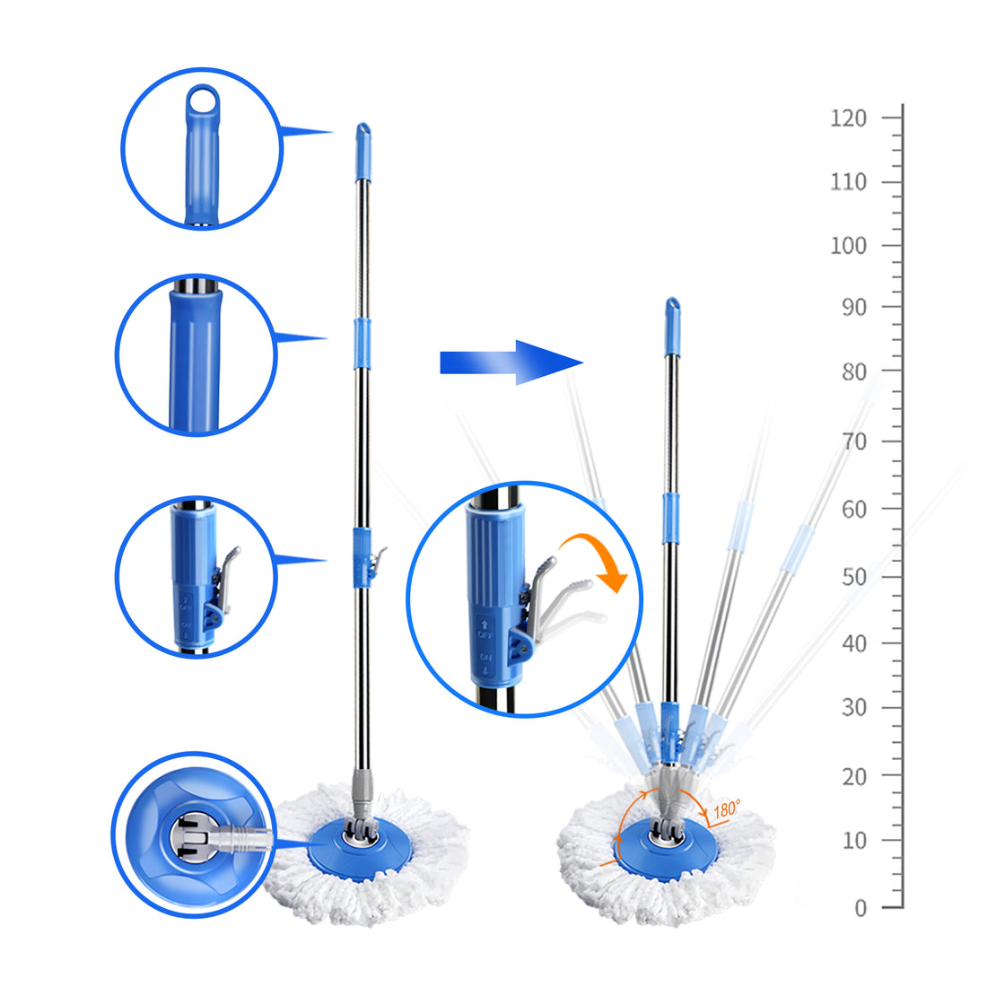 Masthome Mop Pole and Mop Chassis