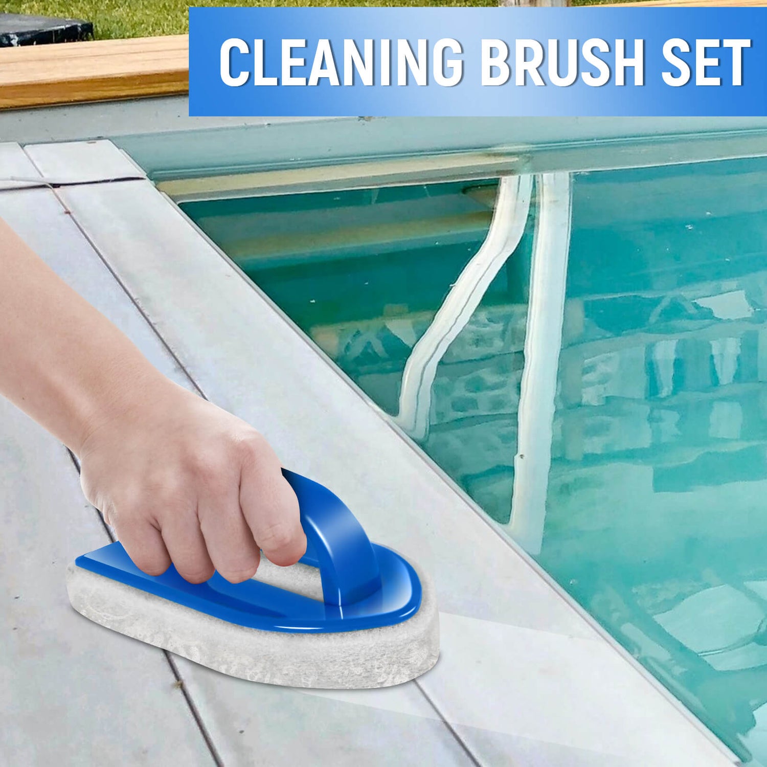 Masthome Swimming Pool Wall and Tile Cleaning Brush 18&quot;