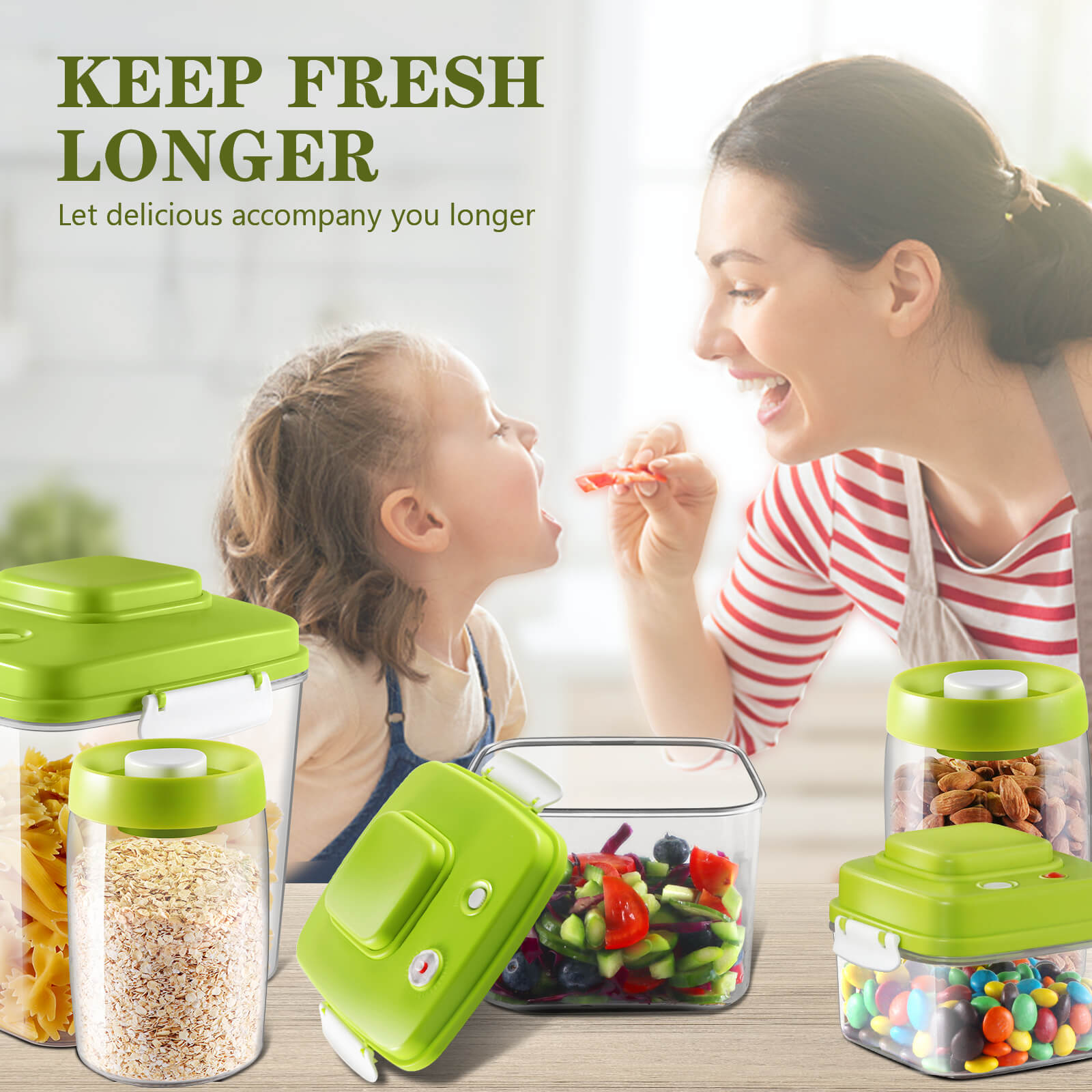 5pc Airtight Storage Containers - Free Delivery, £13.99 at Vonhaus